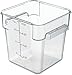 Carlisle 10723AF07 StorPlus Square Container, Polycarbonate, 8 quart, Purple