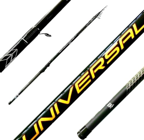 Canna Bolognese Universal in Carbonio Pesca Mare Lago Fiume Trota Scogliera Galleggiante Passata (4 METRI)