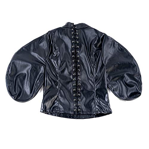 BDSM Bondage Body Lederstrumpfhose Extreme Sex Zwangsjacke Handschellen Bondage Verstellbar Fesselsack Sex Kleidung Damen Armbinde Manschette Sklaven Sexspielzeug,XL