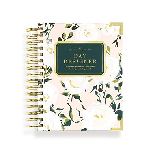 Télécharger Day Designer 2020-2021 Planificateur de vie scolaire et agenda - Reliure à double fil - Roses venue PDF