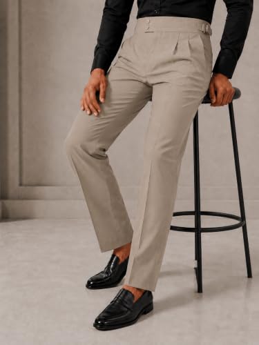 Buy GRECIILOOKS Formal Pant for Man Beige - Image 5