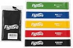 Resistance Bands Set of 5 – Exercise Bands for Strength Training, Home Workouts, Pull-Up Assistance, Full Body Fitness, Light to XX-Heavy Resistance – Flexora