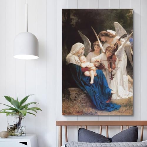 Poster à suspendre Bouguereau Song of Angels déco murale grand format