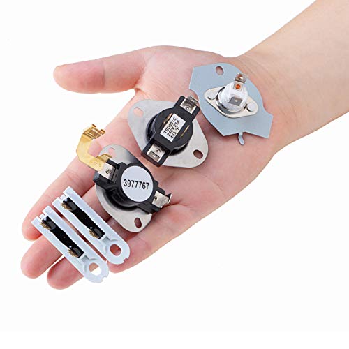 279838 Dryer Heating Element For Whirlpool Kenmore Roper Dryer Heating Element Parts 3977393&3977767&3392519&3387134 3387134, 3977767 Dryer Thermostat Replacement Kit 3977393,3392519 (2 Pcs) #TOP6