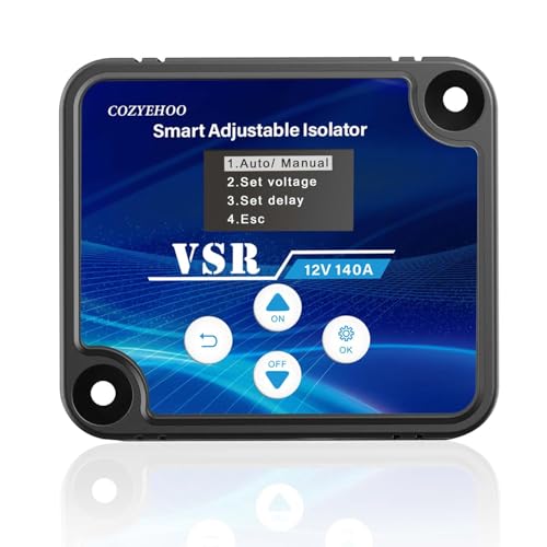 Adjustable Dual Battery Isolator 12V 140Amp VSR Car RV Boat
