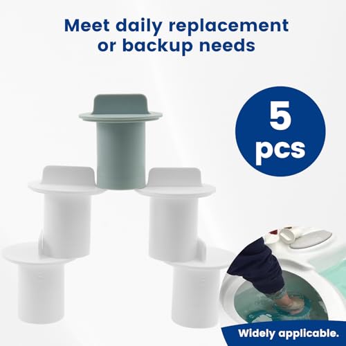 NEMTMCUA 5Pcs Hot Tub Filter Replacement Cover, PVC Hot Tub Filter Stand Pipe Cap, Effective Protection Hot Tub Filter Adapter Cover,Leak Proof Hot Tub Parts for Bathrooms - Thumbnail 4