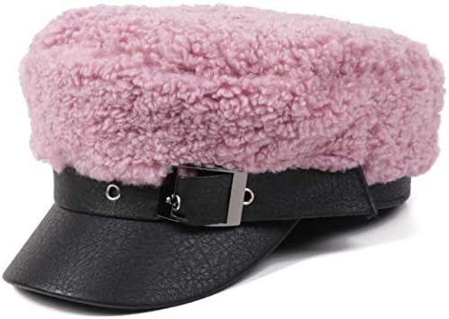 YFQHDD Fleece Hat Flat Top Captain Sailor Cap Ladies Beret Hat Women Octagonal Newsboy Cap Artist Painter Hat Women Beret (Color : E)