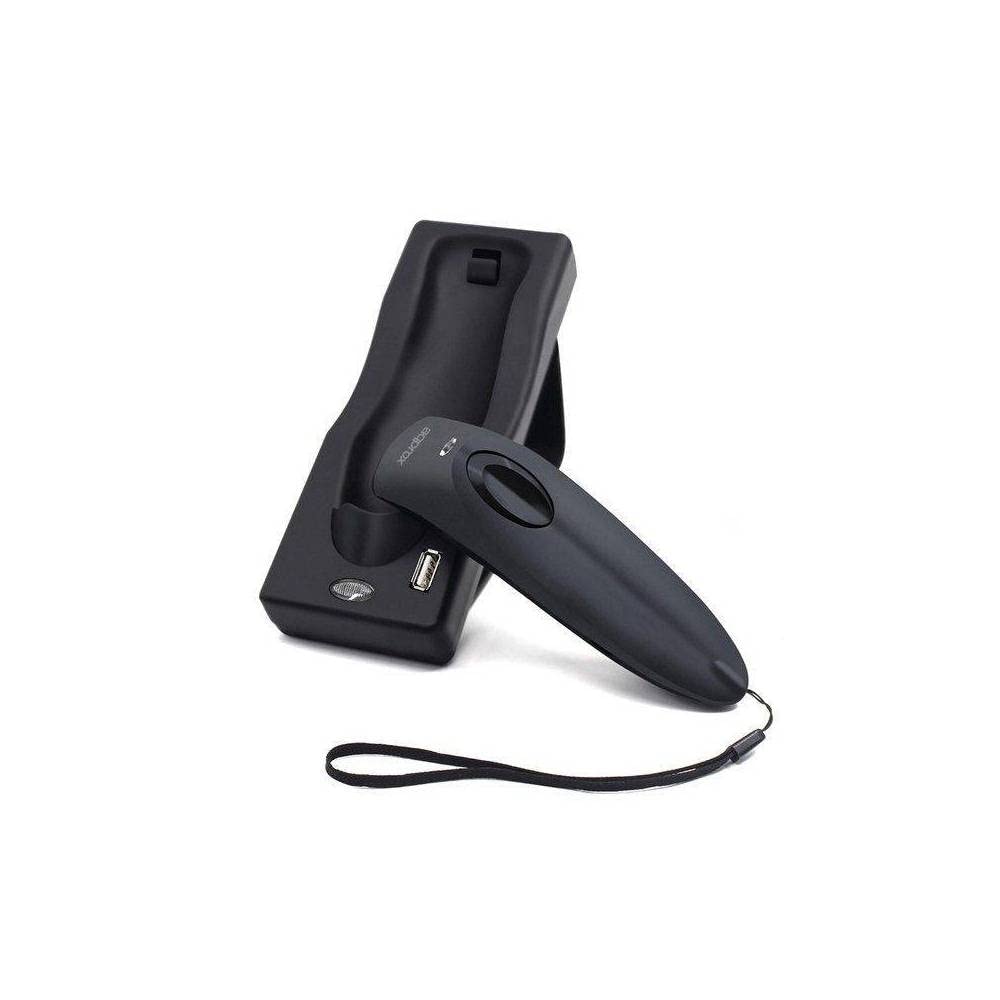 APPROX APPLS10 Lector DE CÓDIGOS DE Barras INALÁMBRICO BT/2.4GHZ 1D/2D Alcance 10M Bat. 1500MAH USB Soporte para Mesa/Pared