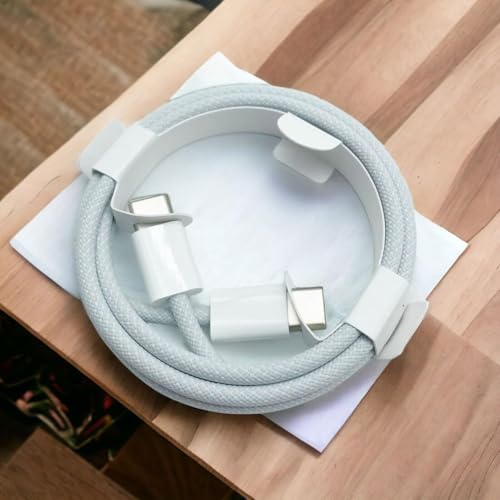 Image of 2pack 6FT Long USB C to USB C Cable Compatible for iPhone 17 /16 /15, 17 16 15 Pro Max, Plus, 16E, 17Air Carplay Charger Cord, AirPods 4, AirPods Pro (2nd /3rd Gen) Woven Car Charging Charger Cord