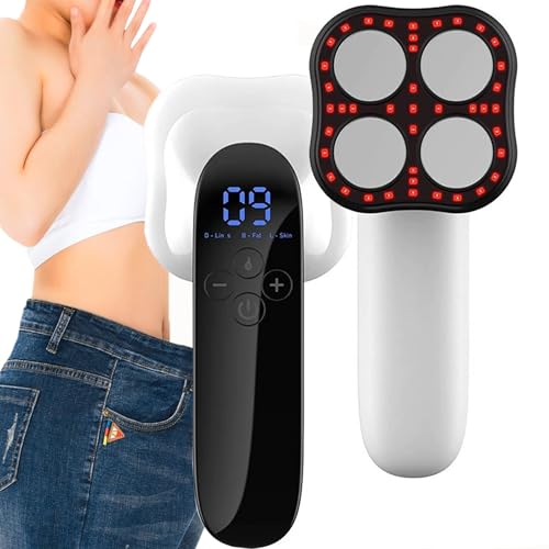ZHZWwansuGE Masajeador EléCtrico De Grasa, Instrumento De Belleza Corporal con Microcorriente EMS para GlúTeos, 3 Modos + Calentamiento (37-42 ℃) + 10 Intensidades, para Brazos, Cintura, Abdomen