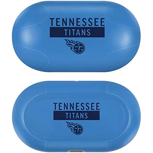 Skinit Decal Audio Skin Compatible with Samsung Galaxy Buds+ - Officially Licensed NFL Tennessee Titans Blue Performance Series Design
