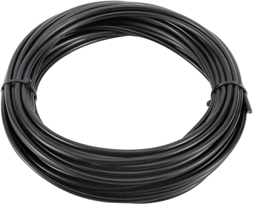 YaeMarine 4mm X 50ft Bicycle Bike Lined Shift Cable Housing Shifter Cable Housing with 50Pcs Cable End Caps, Black (A: 4mm x 50ft Bike Shifter Cable Housing)