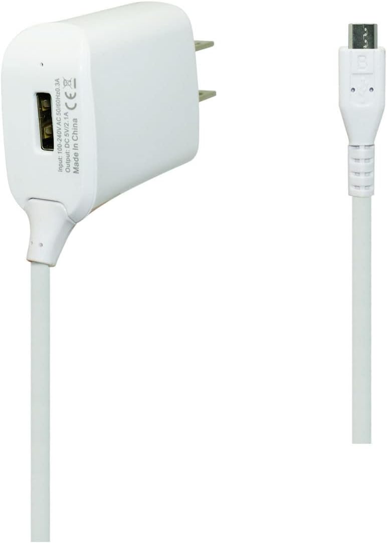 BBAUER Wall AC Home Charger with Extra USB Port for Tracfone/Cricket/ATT TCL 30 Z 4188r