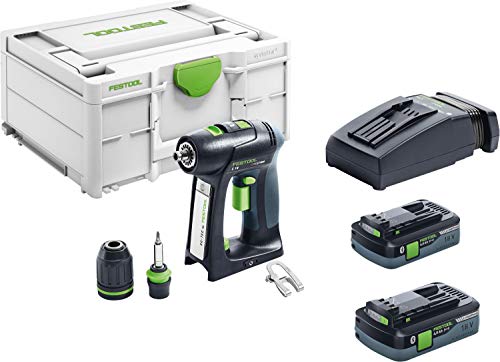 Festool 574738 Akku-Bohrschrauber, C 18 Li 5.2-plus