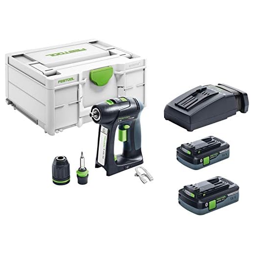 Festool 574738 Akku-Bohrschrauber, C 18 Li 5.2-plus