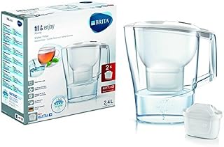 Brita 1024024 Pitcher Water Filter 2.4L Transparent, White  Water Filter (265 mm, 110 mm, 275 mm, 990 g, 2 pc (S))