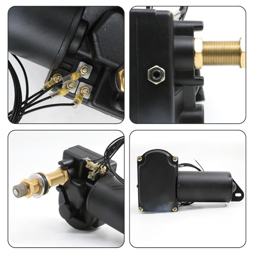 Image of WWF12C18 Windshield-Wiper Motor | Windshield-Wiper Motor Fit for Replacement 12V MRV and Automotive Boat & Car Wiper Motor Replaces 34010 4R2.12.R110D WWF12C18