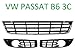 PASSAT 3C B6 06-10 GITTER GRILL IN STOàŸSTANGE BLENDE LINKS RECHTS MITTE NEU