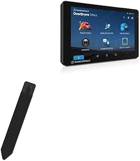 BoxWave Stylus Pouch Compatible with Rand McNally OverDryve 7 Pro II - Stylus PortaPouch, Stylus Holder Carrier Portable Self-Adhesive for Rand McNally OverDryve 7 Pro II - Jet Black