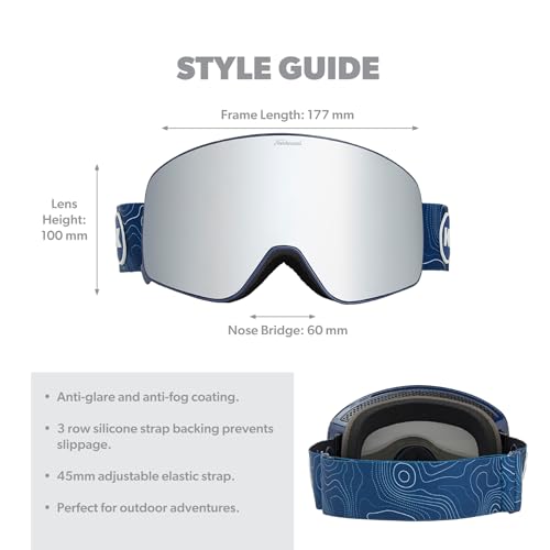 Knockaround Slingshots Ski/Snowboard Goggles for Men, Women & Youth - Anti-Glare & Fog Coating - UV400 Protection - Image 6