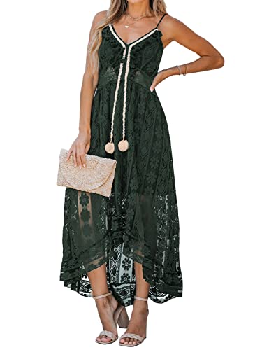 Image of CUPSHE Womens Lace Summer Maxi Dresses 2026 Beach Wear
