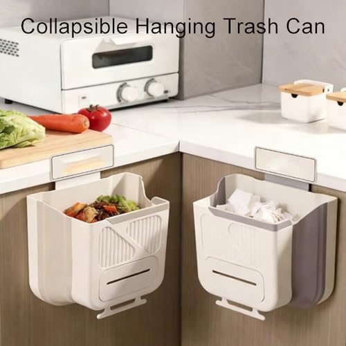 Caneca plegable para colgar en cocina, gris miniatura 2