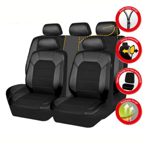 Housse Siege Voiture MG MG5 Tissu Respirant Anti-Usure 9P - 4