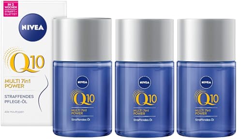 NIVEA Q10 - Aceite reafirmante de macadamia, aguacate y algodón, 3 unidades (3 x 100 ml)