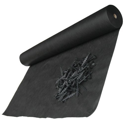 QVS Shop Nappe anti-mauvaises herbes 150 mètres/couvre-sol 100 Clous