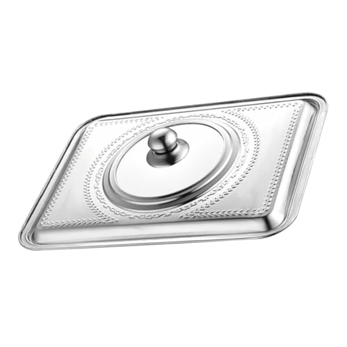 TOBBOMEY Tapa Antisalpicaduras De Aceite Para Olla De Acero Inoxidable 40x30 Cm, Protector De Cocina Rectangular, Utensilio Resistente Para Hogar y Restaurante