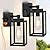 WIHTU Outdoor Wall Light Fixtures, Outdoor Wall Sconce with Outlet,2-Pack, Porch Sconces Wall Mounted Lighting, Porch Lights with E26 Sockets, Exterior Waterproof, Wall Lamps for Patio Front Door