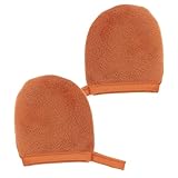 DEARMAMY 2 Stück Sonnenbräunungsöl Auftragshandschuh Cremelotion Sonnenbank Selbstbräuner Für Erwachsene Selbstbräunerhandschuh Butterhandschuhe Fäustling Zum Bräunen