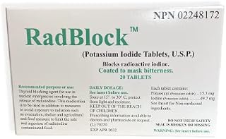 RadBlock 20 Coated Scored Potassium Iodide Tablets - Expire 2034