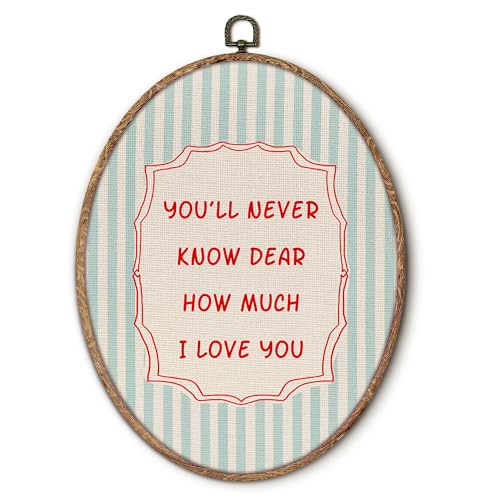 Hxlac Girl Nursery Oval Wall Art Framed, You'll Never Know