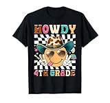 Howdy Fourth Grade Western Back to School Boy Girl Teacher T-Shirt