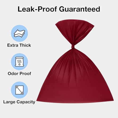 Image of VETRESKA Dog Poop Bags, Leak Proof, Extra Thick and Large Pet Waste Bags for Dog Walking and Cat Litter, Rose & Amberwood Scented, 300 Bags