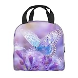 Zoom IMG-2 tnnutp blue butterfly lunch bag
