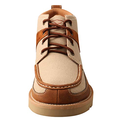 Image of Twisted X Men's Wedge Sole Driving Shoes Moc Toe Beige /Khaki 8.5 EE US