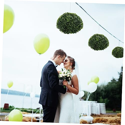 VINTORKY Dining Table Decor 1pc Simulated Grass Ball Grass Ball Artificial Foliage Balls Plants Outdoor Rustic Home Decor Green Plants Artificial Boxwood Decorations Wedding Plastic Flower