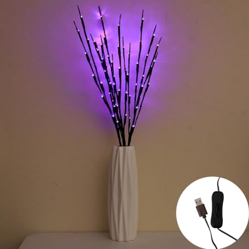 Image of Ulalaza 30.3'' 6 Branches 120 LED Bulbs Twig Lamp USB Operated LED Lighted Willow Branches Vase Fillers Use for Christmas Home Party Decoration Indoor Outdoor