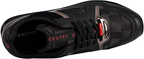 Cruyff pour des Hommes Baskets en Cuir Lusso, Noir, 42 EU