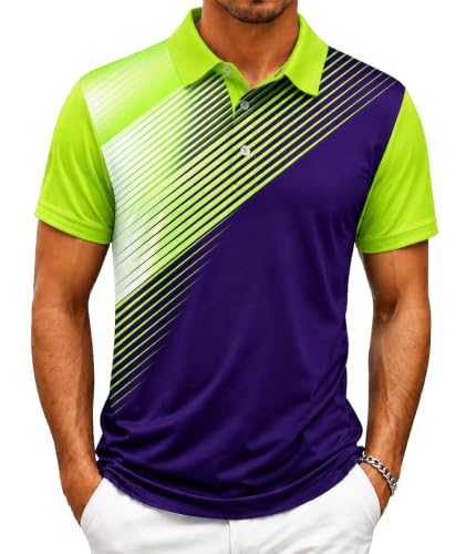 Image of ZITY Mens Golf Shirt Short Sleeve Athletic Casual Work Collared Polo Tshirt
