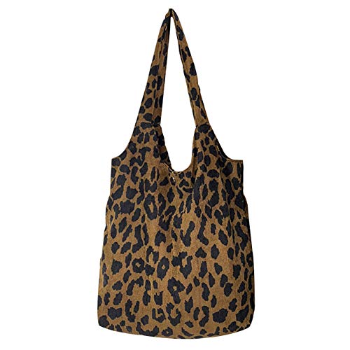 AMOYER Women Leopard Print Handbag Shoulder Ladies Purse Messenger Satchel Shopping Tote Bag