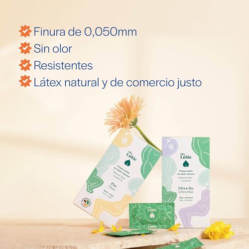 Miniatura 3 de My Lubie - Pack De 3 X 12 Preservativos Ultra Finos - Lubricados, Veganos, Comercio Justo Y Saludables - Preservativos Estándar 53mm - Sensación Naturales Y Resistencia