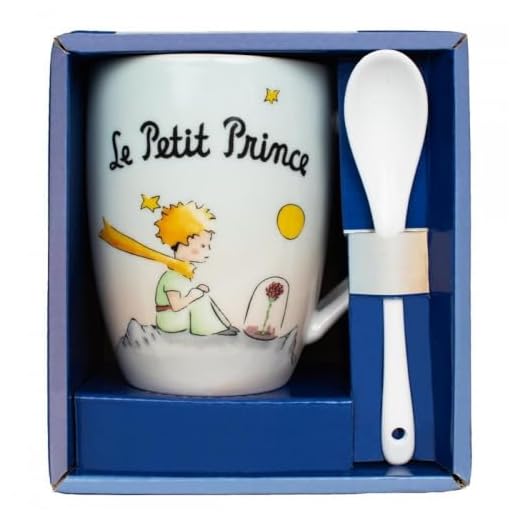 Taza Cuchara Caja Individual El Principito Planeta Rosa (X 12)
