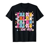 Phi Mu Sorority Sisterhood Est.1852 Groovy 2308082 T-Shirt