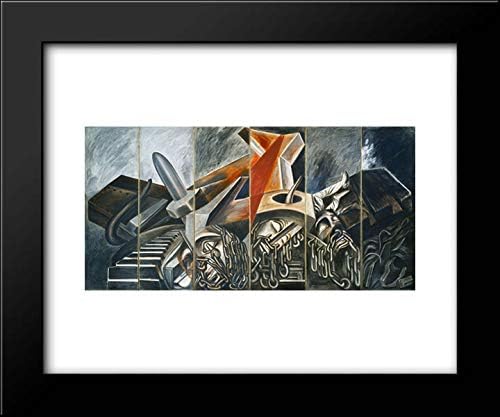 Dive Bomber And Tank 18x15 Framed Art Print by Jose Clemente Orozco