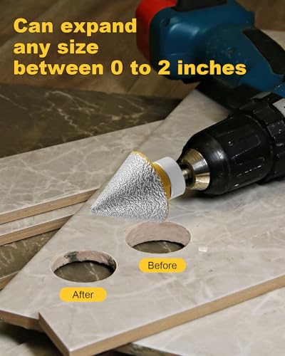 Aoklit A-67 Diamond Beveling Chamfer Bit, Diamond Countersink Drill Bit For 1-7/8"(48Mm) Hole Enlarging Trimming Grinding In Tile thumb #4