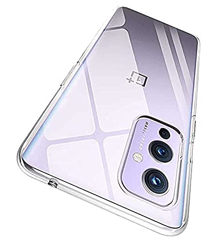 Image of Soft Flexible Silicone Back Cover Compatible with OnePlus 9, Transparent Case