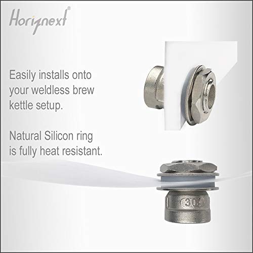 Horiznext Stainless Steel Npt 1/2 Weldless Bulkhead Fitting For Beer Wine Brewing Kettle #TOP1